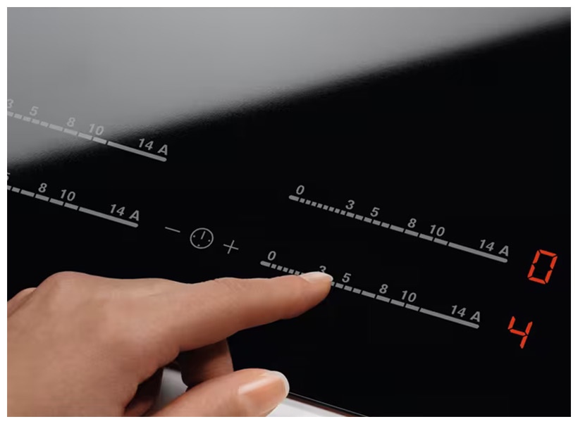 Электрическая варочная панель Electrolux EHF46547XK 57 см, 4 конфорки стеклокерамика, черный, серый металлик фото 5