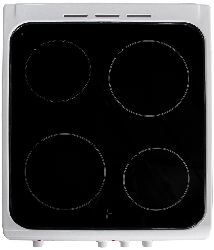 Электроплита De luxe 506003.04 эс 50 см, 3 конфорки, белый фото 3