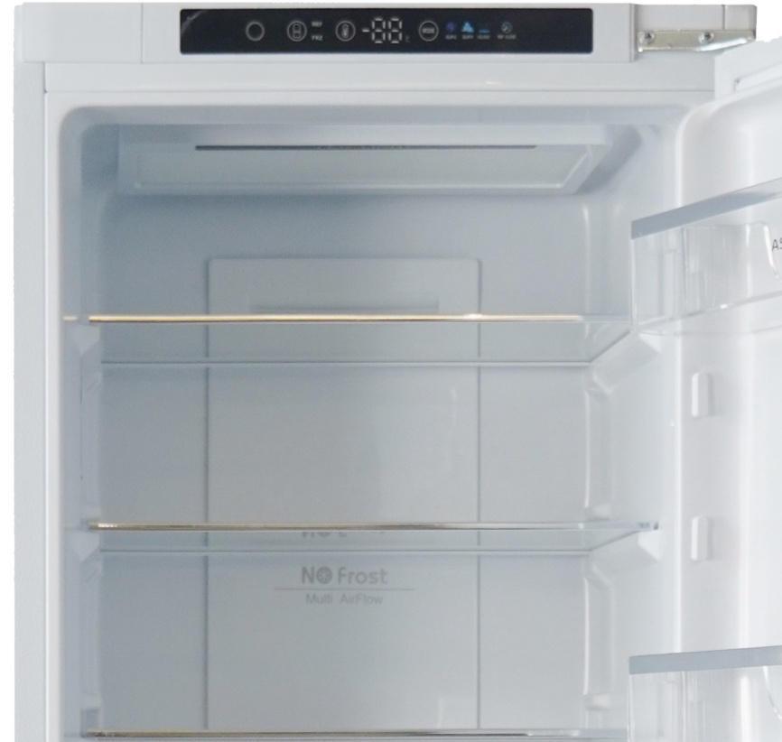 Встраиваемый двухкамерный холодильник Ascoli ADRF270WEMBI No frost, белый фото 6