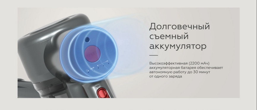 Пылесос вертикальный BQ VCA0202H Серый фото 8