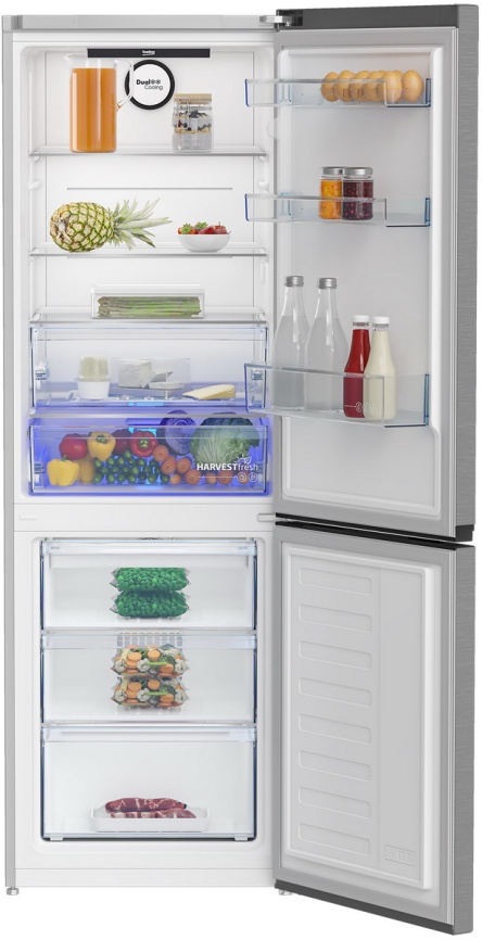 Двухкамерный холодильник Beko B3RCNK362HX No frost, серый металлик фото 2