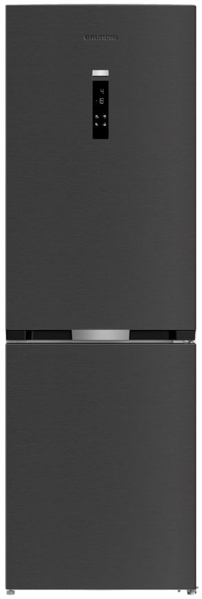 Двухкамерный холодильник Grundig GKPN66830FXD No frost, темно-серый фото 2