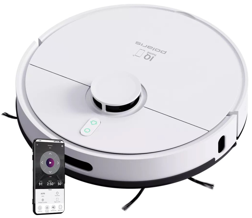 Робот-пылесос Polaris PVCR 4500 WIFI IQ Home, сухая и влажная уборка, белый фото 1