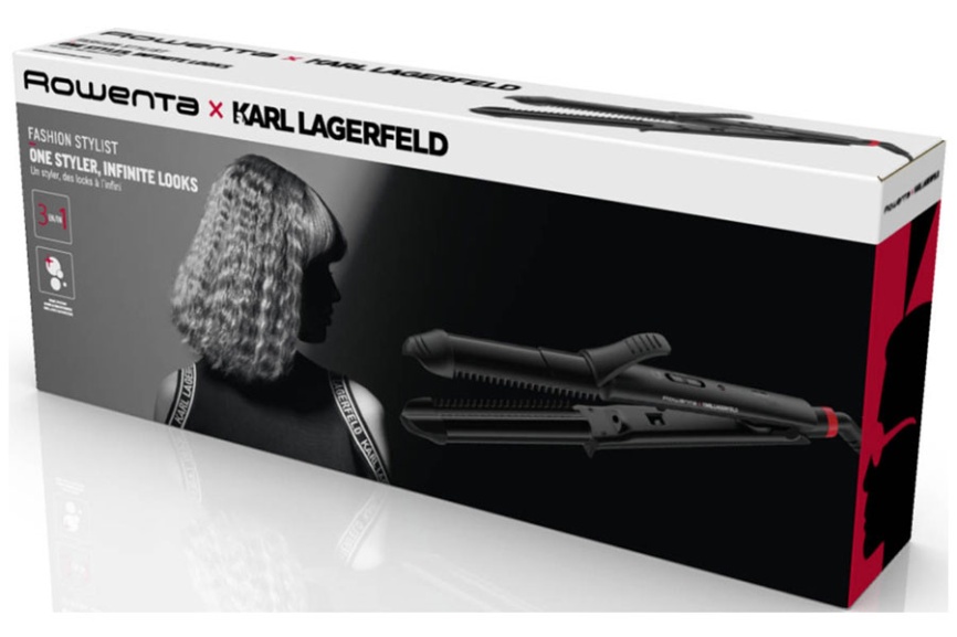 Мультистайлер Rowenta x Karl Lagerfeld 3 в 1 CF451LF0, черный/красный фото 8