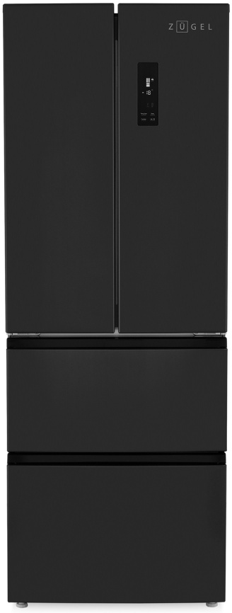 Многокамерный холодильник Zugel ZRFD361B No frost, черный фото 1