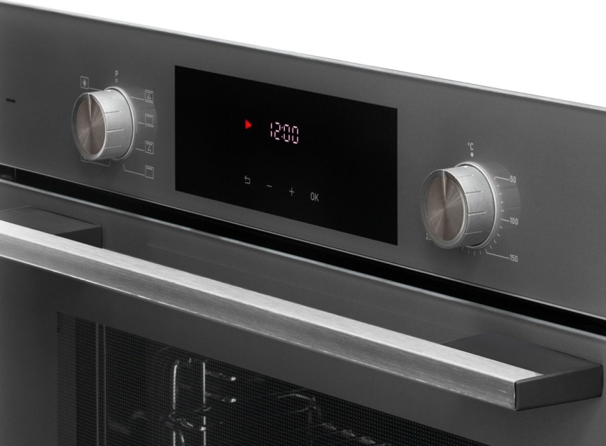 Электрический духовой шкаф Schaub Lorenz SLB EG6418 59 см, 73 л гриль конвекция, серый фото 5