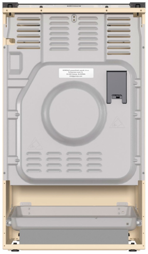 Газовая плита Gorenje GG5A21BEF 50 см, 70 л, 4 конфорки, бежевый фото 5