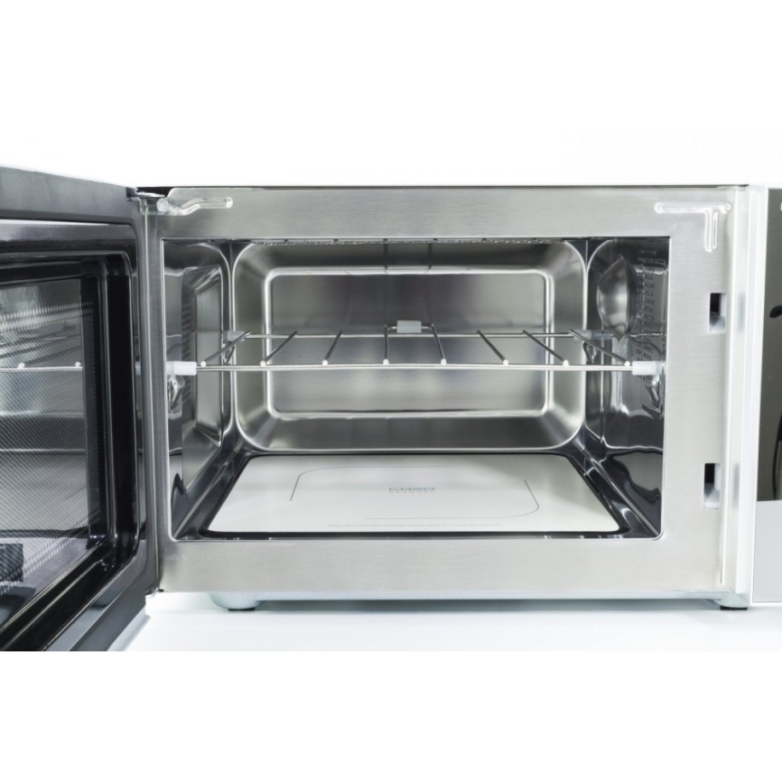 Микроволновая печь - СВЧ Caso MG 25 Ceramic menu, дисплей, гриль, серебристый фото 5