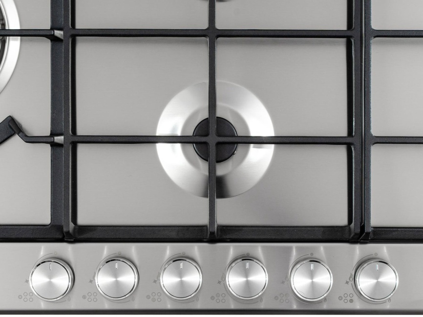 Газовая варочная панель De’Longhi NSL 590D X RUS 90 см, 5 конфорок электроподжиг газконтроль, серебристый фото 10