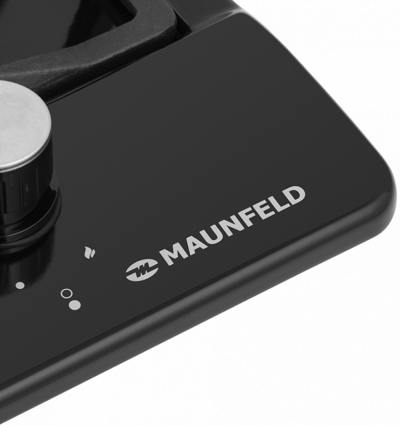 Газовая варочная панель Maunfeld EGHE.32.63CB/G 32 см, 2 конфорки электроподжиг газконтроль, черный фото 6