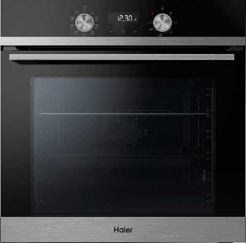 Электрический духовой шкаф Haier HOQ-K2ANN3BX 59 см, 72 л, гриль, черный фото 1