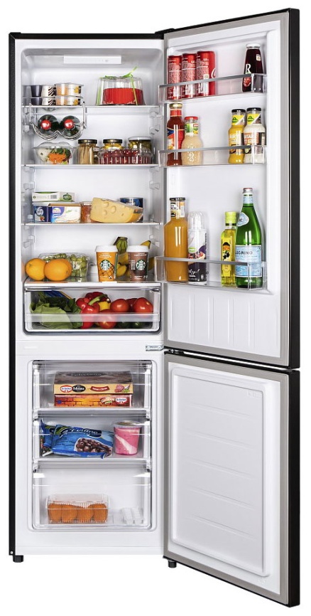 Двухкамерный холодильник Maunfeld MFF176SFSB, темно-серый фото 2