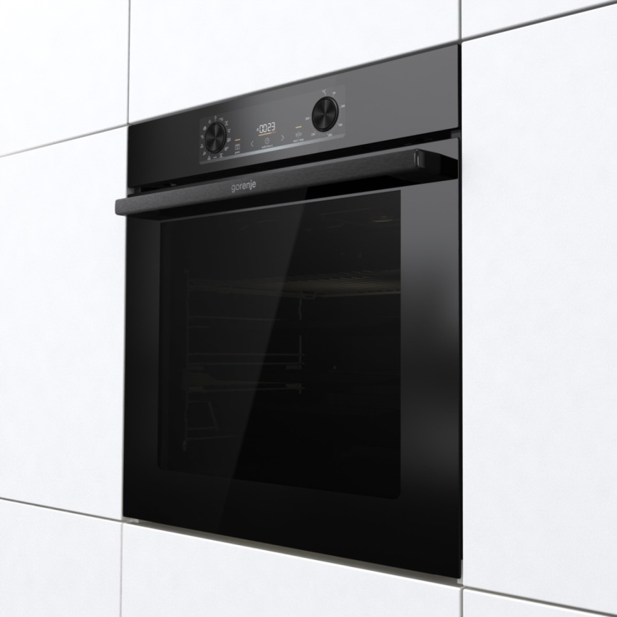Электрический духовой шкаф Gorenje BPS6737E14BG 59 см, 77 л, гриль и конвекция, черный фото 3
