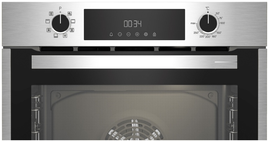 Электрический духовой шкаф Grundig GEBM11300XC 59 см, 72 л гриль конвекция, серебристый фото 5