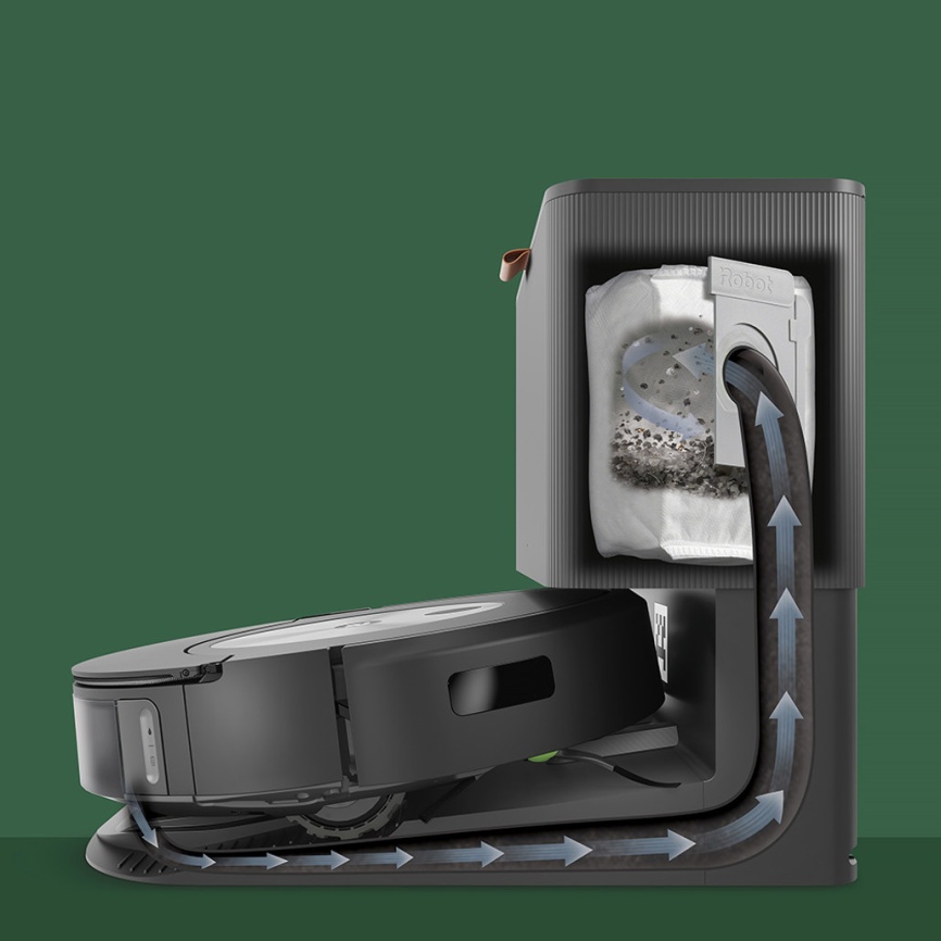 Робот-пылесос iRobot Roomba J9+, станция самоочистки, черный фото 6