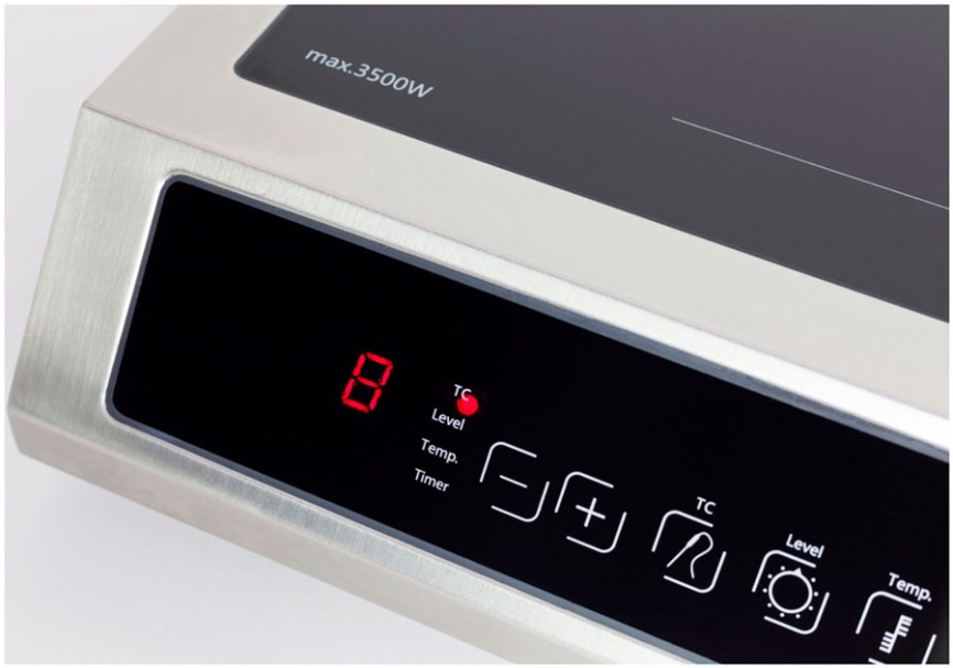 Настольная плита Caso TC 3500 32 см, 1 конфорка, серый фото 2