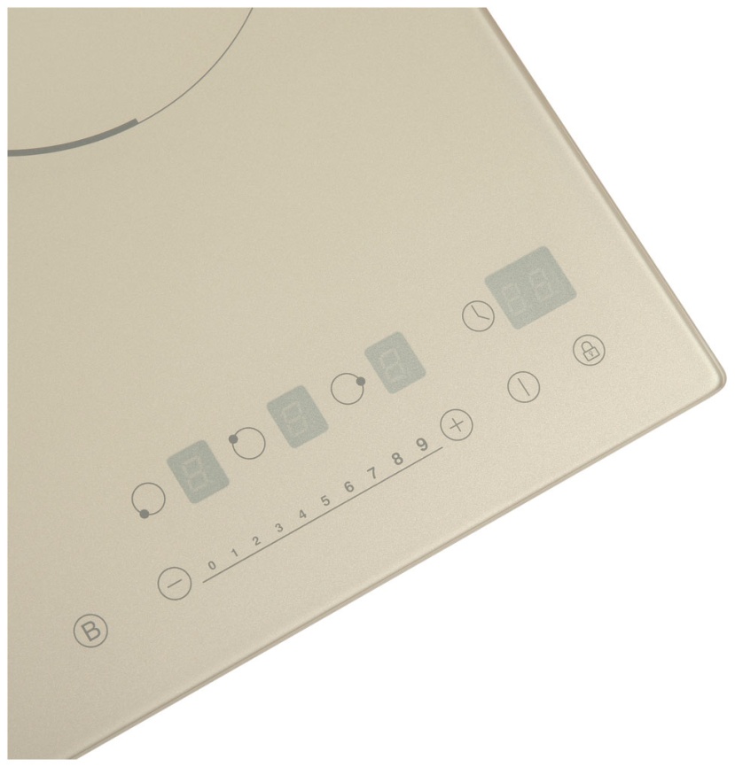 Электрическая варочная панель Maunfeld EVI.453-BG УТ000011954 45 см, 3 конфорки стеклокерамика, бежевый фото 3