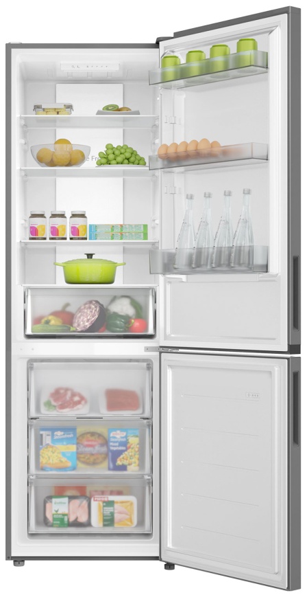 Двухкамерный холодильник Candy CFN6185S No frost, серебристый фото 5
