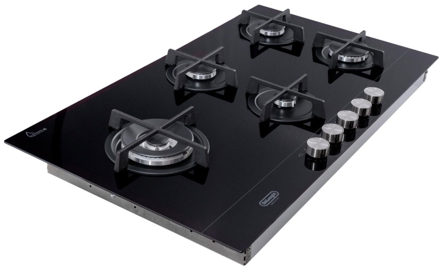 Газовая варочная панель De’Longhi NSL 590D NCM RUS 90 см, 5 конфорок электроподжиг газконтроль, черный фото 6