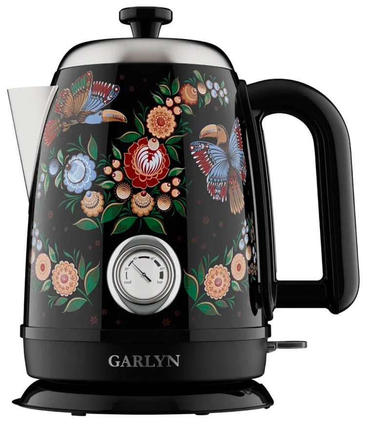 Чайник электрический Garlyn Flower Grace K-400, 2200 Вт, объем 1,7 л фото 2