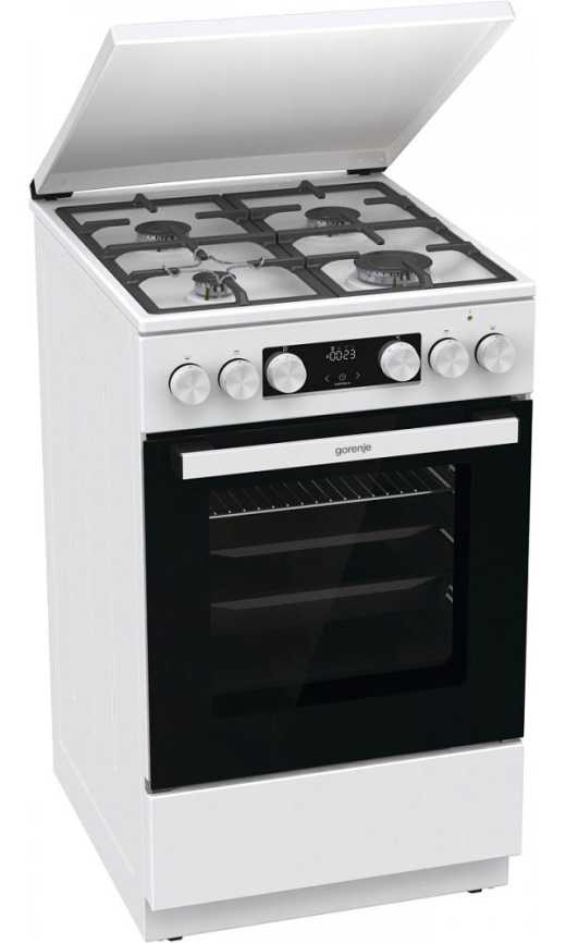Комбинированная плита Gorenje GK5C42WF-B 4 конфорки, белый фото 1