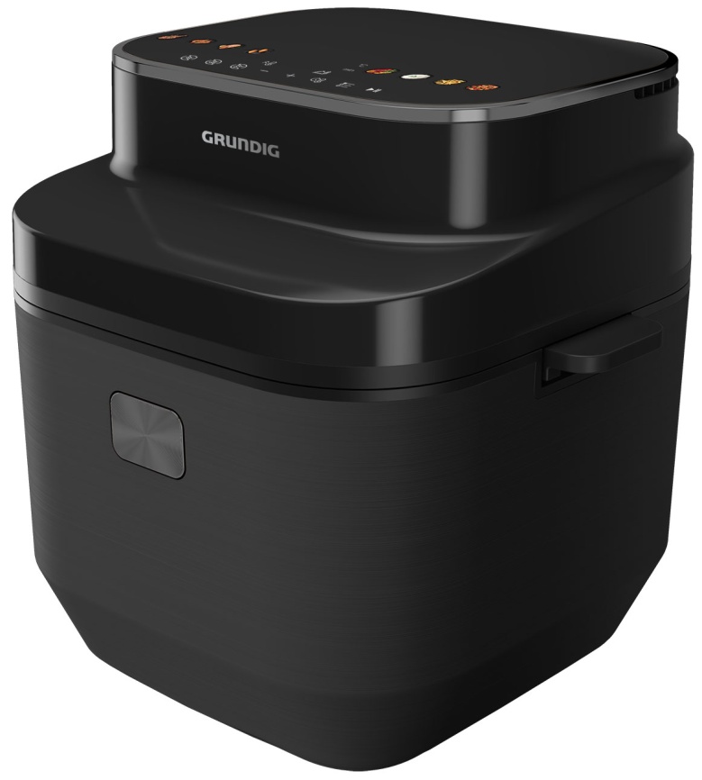 Аэрогриль Grundig FRY 8420, пароварка, 1750 Вт, 3D-нагрев, антипригарное покрытие фото 6