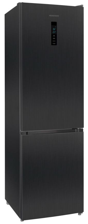 Двухкамерный холодильник NordFrost RFC 390D NFXd No frost, серый металлик фото 1