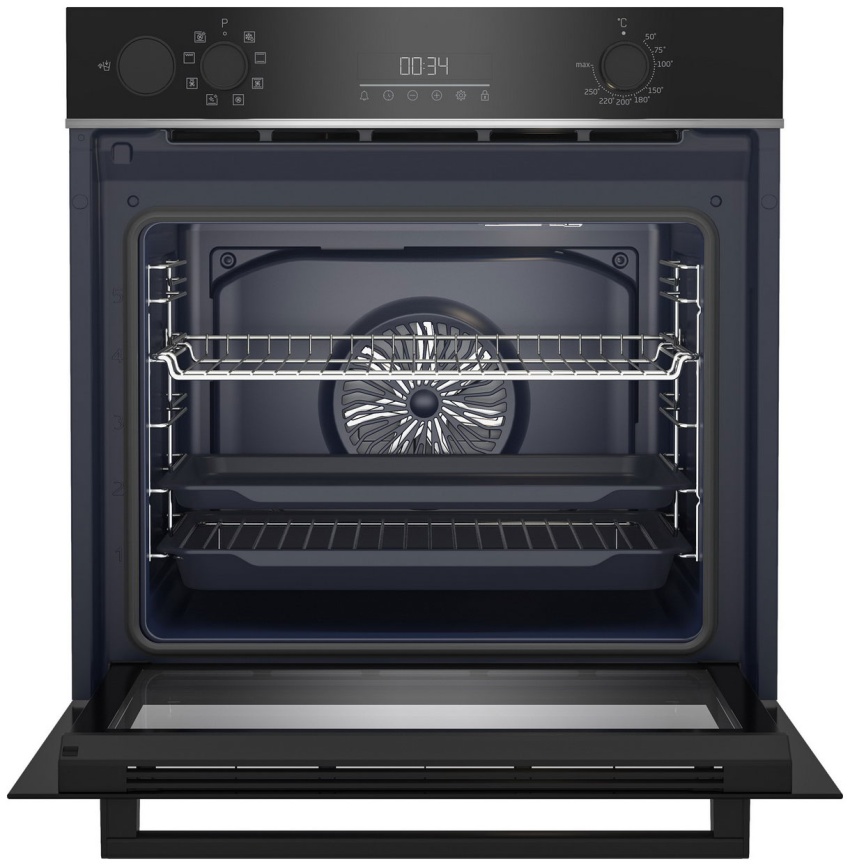 Электрический духовой шкаф Beko BBIS143N0B 59 см, 72 л, гриль и конвекция, черный фото 4