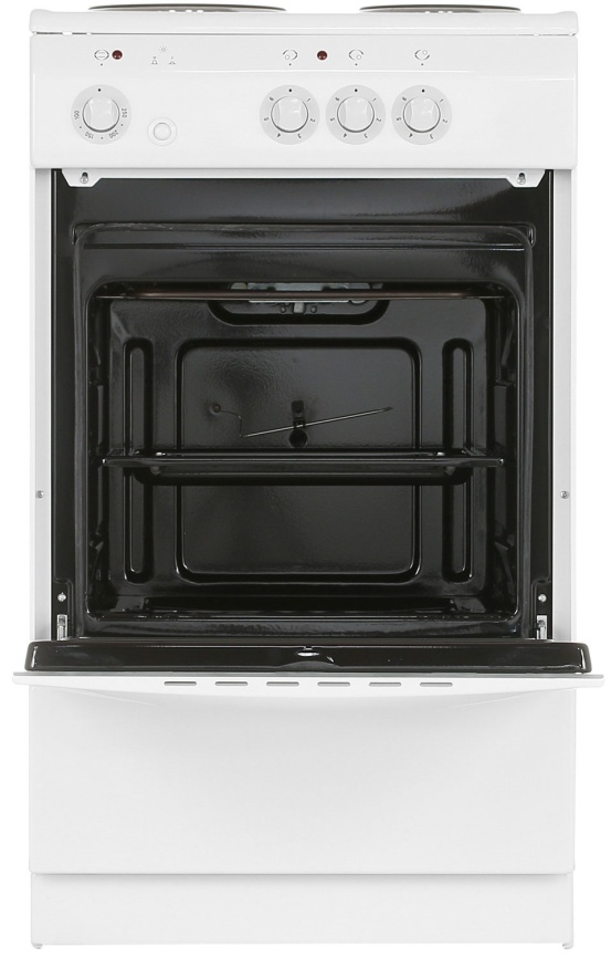 Электроплита De luxe 5003.17 50 см, 3 конфорки, белый фото 7