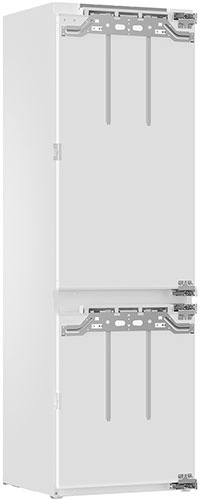 Встраиваемый двухкамерный холодильник Haier BCF5261WRU No frost, белый фото 2