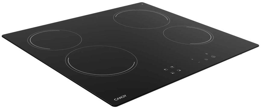 Электрическая варочная панель Candy CHXC64NB 58 см, 4 конфорки стеклокерамика, черный фото 4