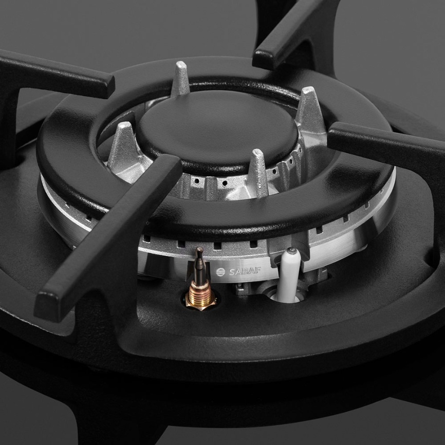 Газовая варочная панель Maunfeld EGHG.43.23CBG 52 см, 3 конфорки электроподжиг газконтроль, черный фото 7