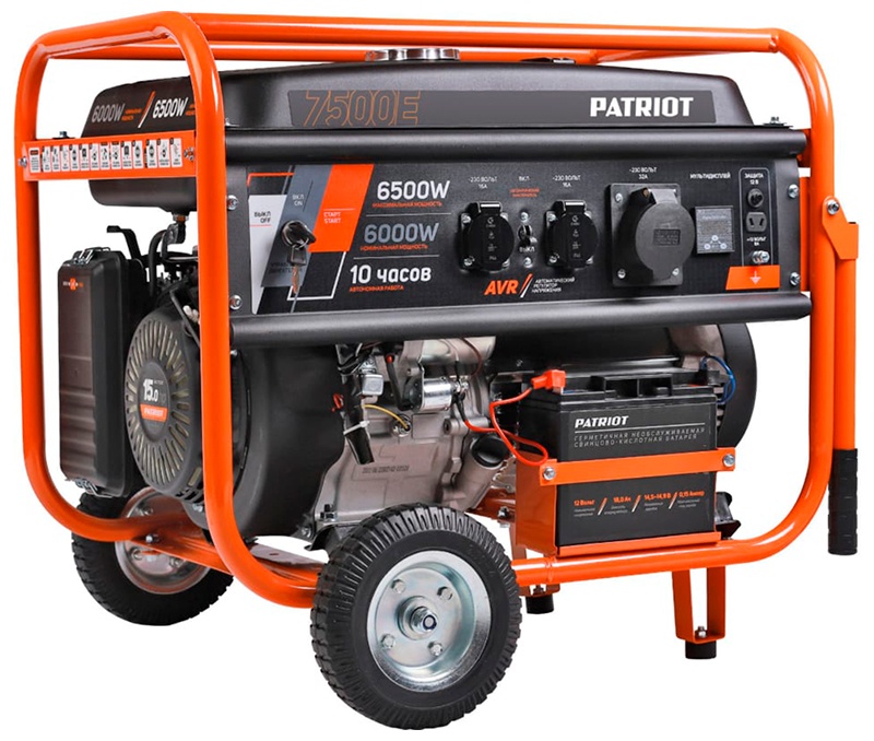 Генератор бензиновый Patriot GRS 7500E фото 1