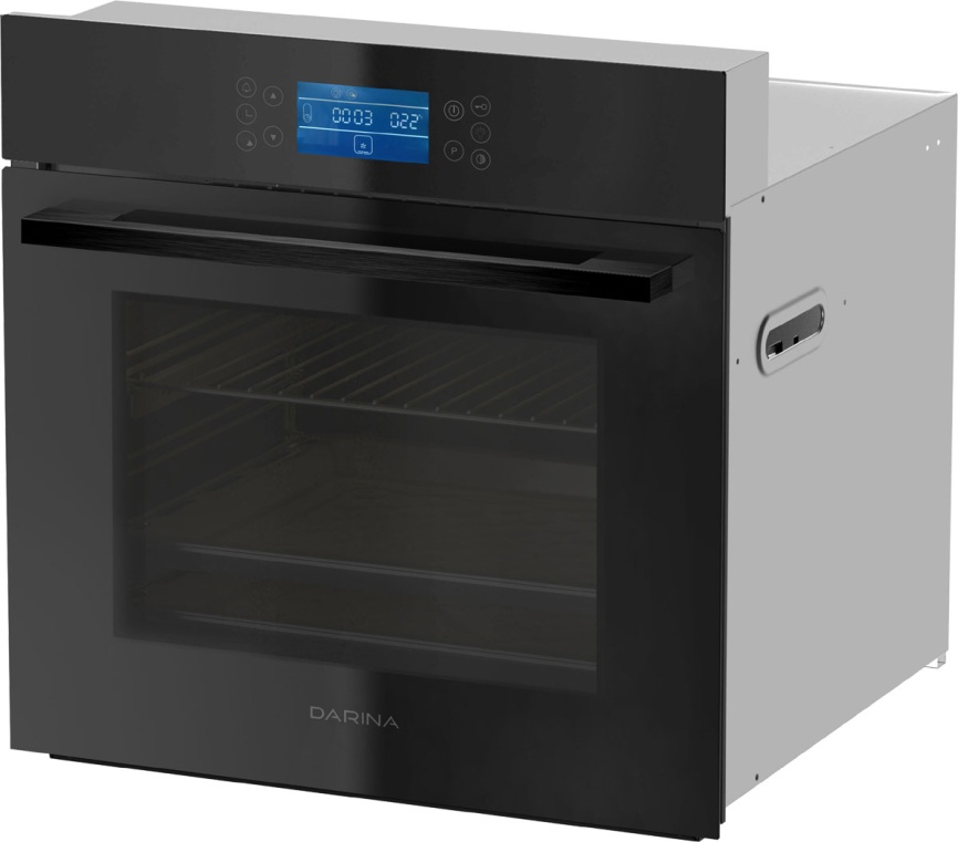 Электрический духовой шкаф Darina 2V BDE 112 710 BB 59 см, 65 л, гриль и конвекция, черный фото 3