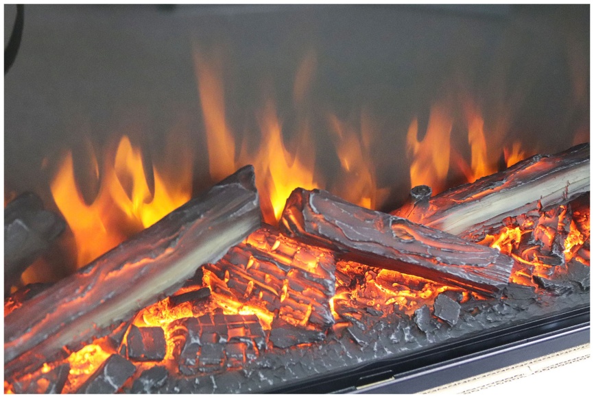 Каминокомплект Royal Flame Bergen (Разборный) Белый с черным с очагом Vision 42 LOG LED фото 5