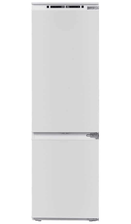 Встраиваемый двухкамерный холодильник Maunfeld MBF177NFFWGR Inverter No frost, белый фото 2