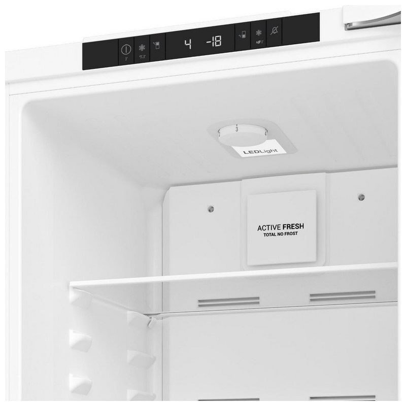 Встраиваемый двухкамерный холодильник Hotpoint HBT 18 No frost, белый фото 3