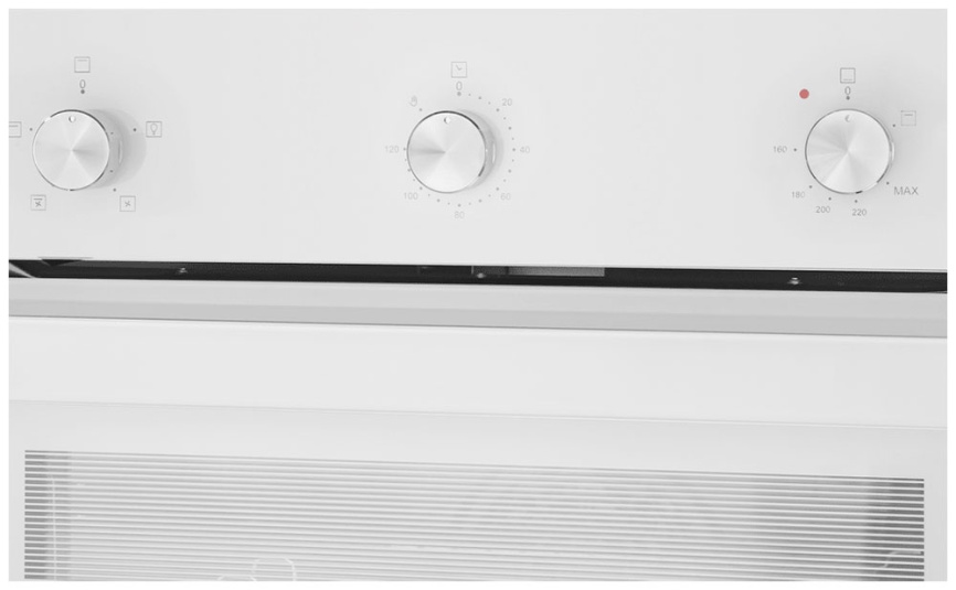 Газовый духовой шкаф Maunfeld EOGC604W Slim 59 см, 60 л конвекция, белый фото 7