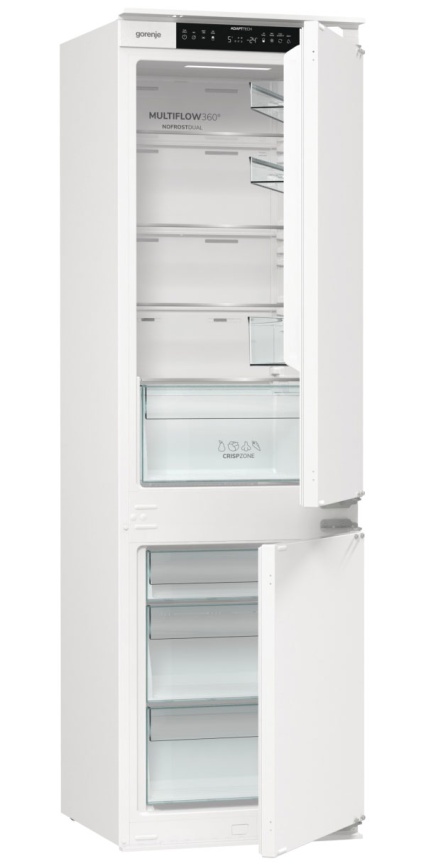 Встраиваемый двухкамерный холодильник Gorenje NRKI517141 No frost, белый фото 4
