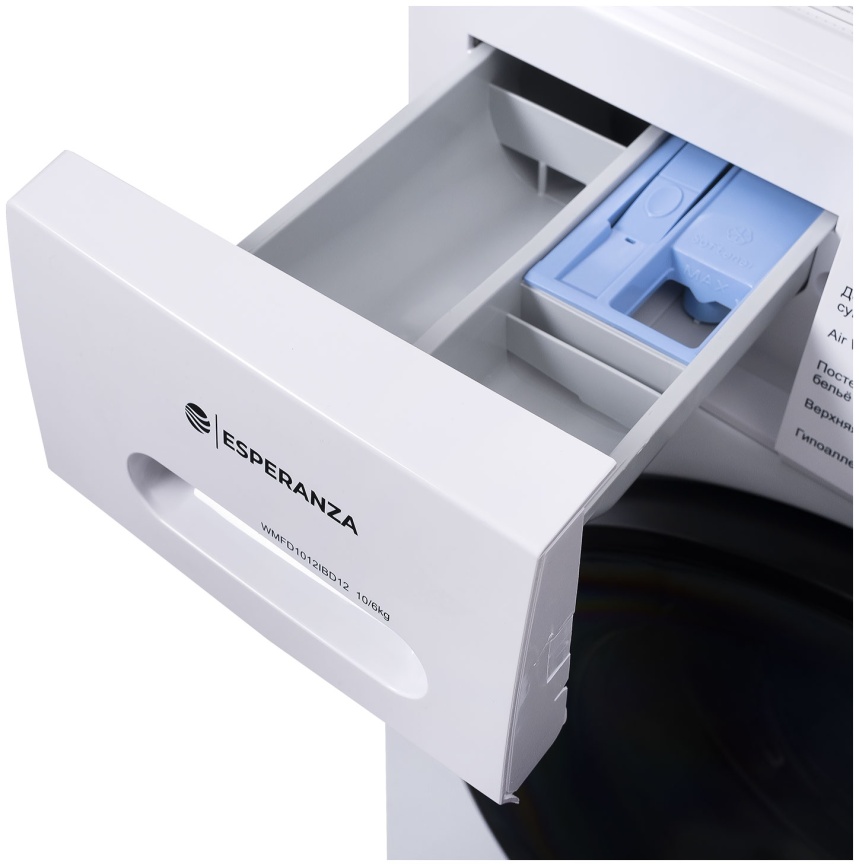 Стиральная машина с сушкой Esperanza WMFD1012IBD12 10,5 кг, белый фото 12