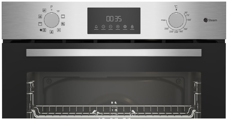 Электрический духовой шкаф Indesit IFSE 3841 J IX 59 см, 72 л гриль конвекция, серебристый фото 5