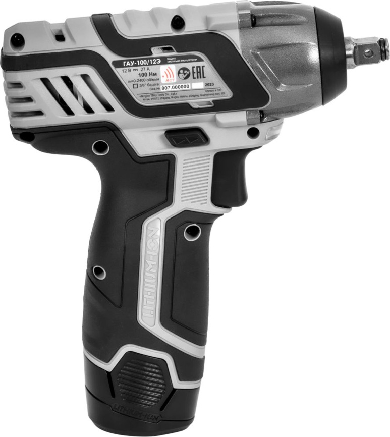 Ударный аккумуляторный гайковерт Интерскол ГАУ-100/12Э АПИ-Т (Li-ion, кейс, 2 аккум., 20 Ач) 807.2.2.70 фото 3