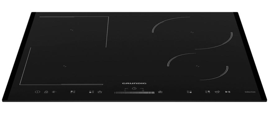 Электрическая варочная панель Grundig GIEI624470PF 58 см, 4 конфорки стеклокерамика, черный фото 3