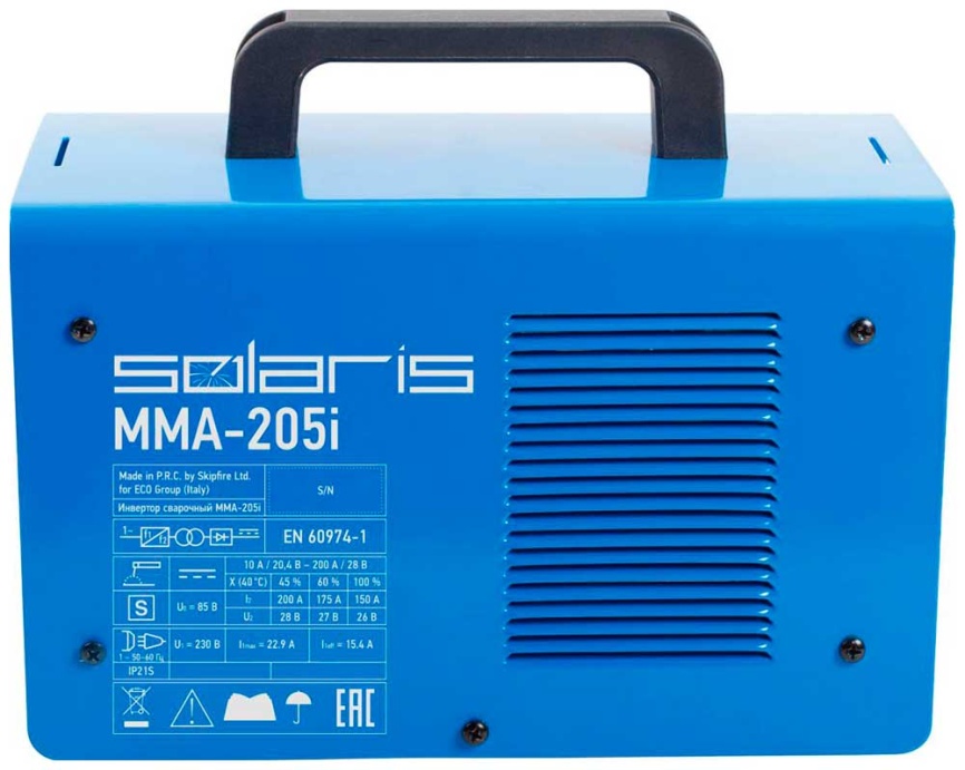 Сварочный аппарат Solaris MMA-205i фото 3
