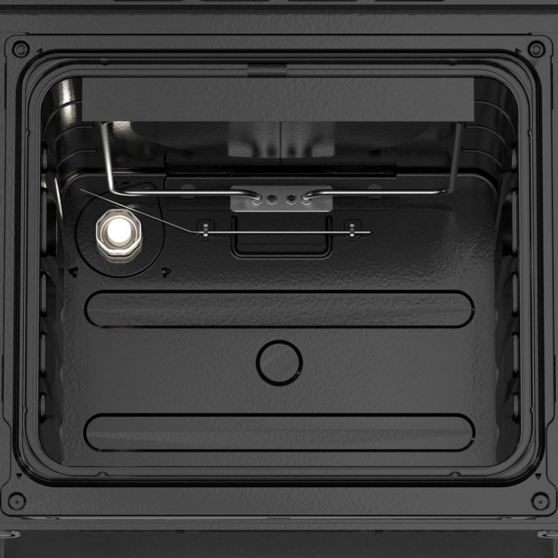 Комбинированная плита Darina PL 2303 1W 50 см, 50 л, 4 конфорки, белый, черный фото 5