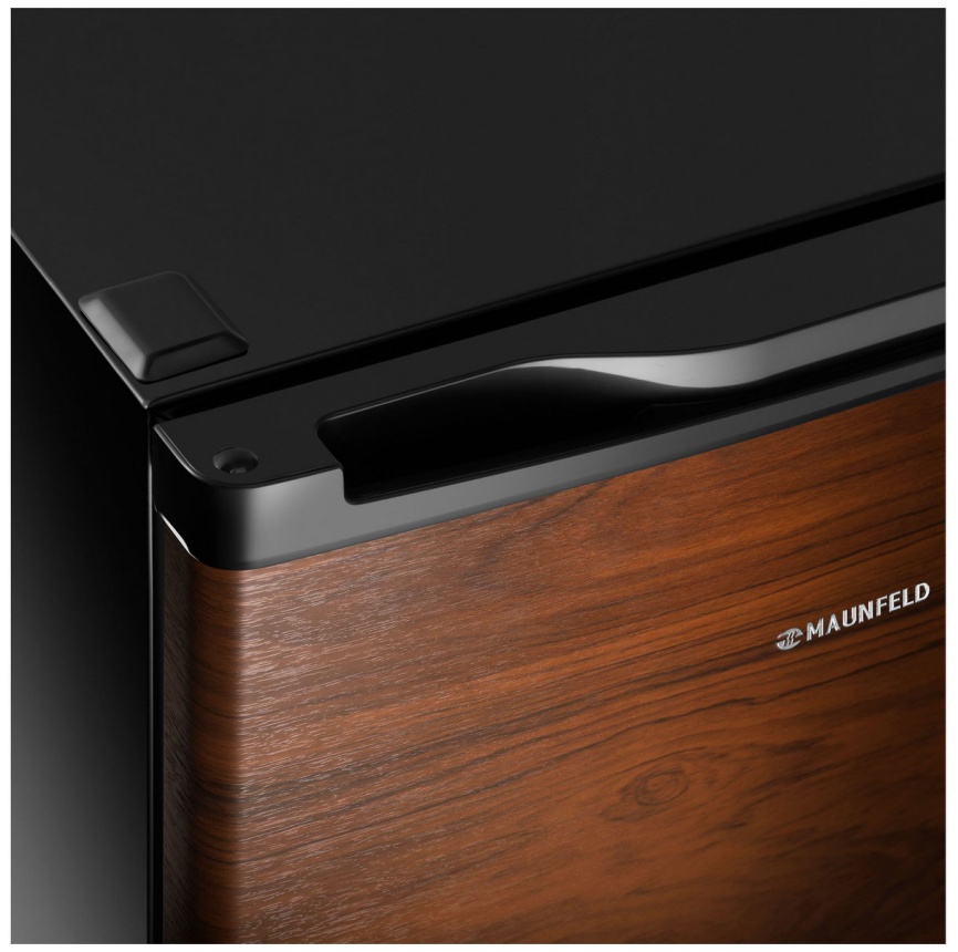 Однокамерный холодильник Maunfeld MFF83WD, коричневый фото 5