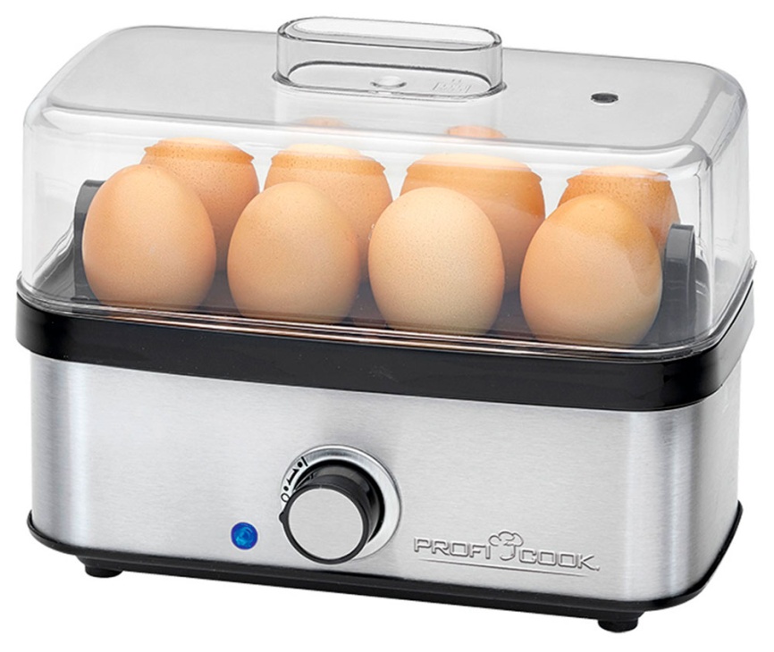 Яйцеварка Profi Cook PC-EK 1275, 400 Вт, защита от перегрева, нержавеющая сталь фото 1