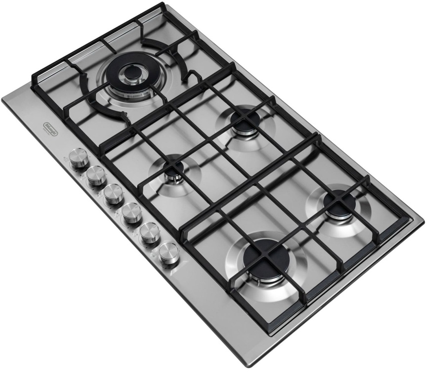 Газовая варочная панель De’Longhi NSL 590D X RUS 90 см, 5 конфорок электроподжиг газконтроль, серебристый фото 4