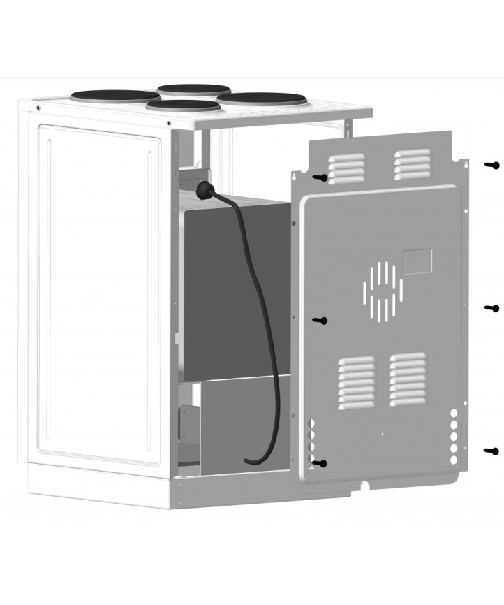 Электроплита Лысьва ЭП 411 СТ 50 см, 4 конфорки, белый фото 2