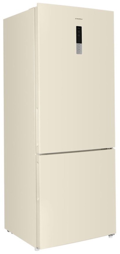 Двухкамерный холодильник Maunfeld MFF1857NFBG No frost, бежевый фото 1